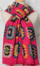 Load image into Gallery viewer, Qnuz Colourful Sacrf 10% wool 90% viscose Scarf
