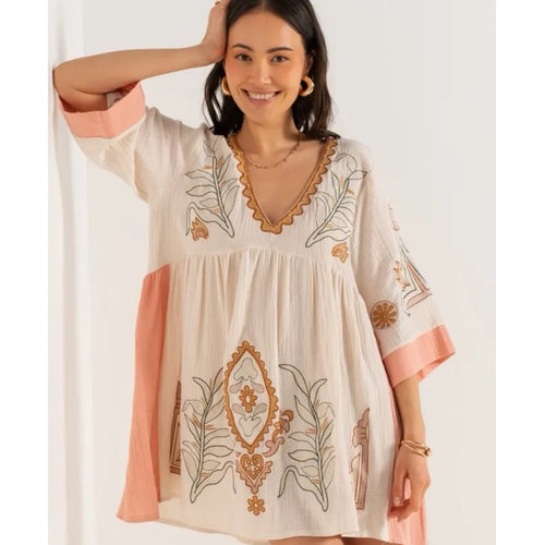 Qnuz Clothing Come Tunika Clothing 42 Rosa