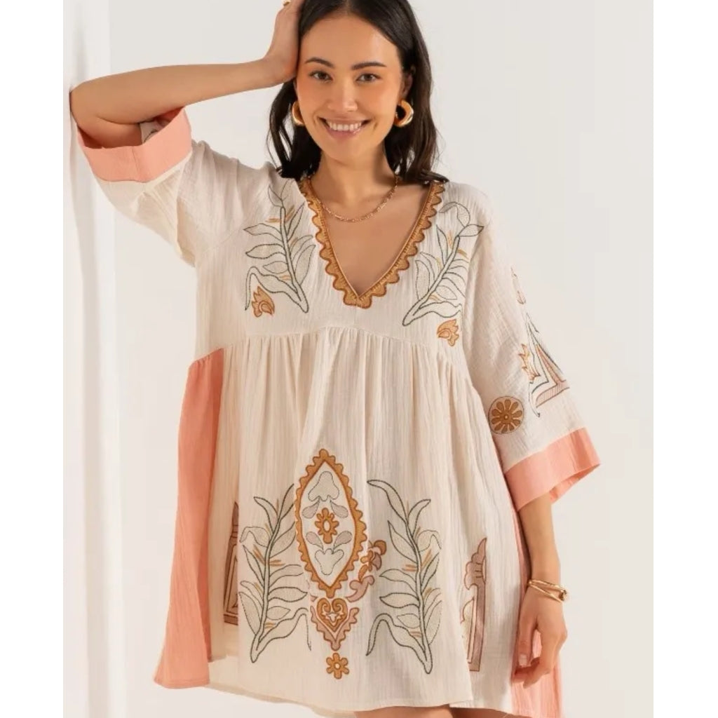 Qnuz Clothing Come Tunika Clothing 42 Rosa