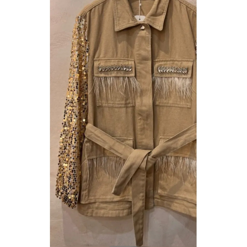 Qnuz Clothing Cool Canvas jacket Clothing 63 Taupe