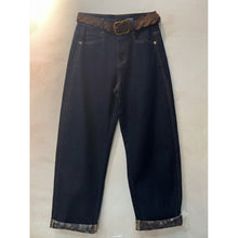 Load image into Gallery viewer, Qnuz Clothing Cool Jeans w stitching Clothing 33 denim blue
