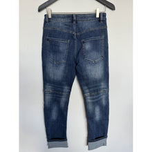 Load image into Gallery viewer, Qnuz Clothing Cool Jeans w turn ups Clothing 33 denim blue
