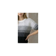 Load image into Gallery viewer, Qnuz Clothing Cosy Striped blouse Clothing 97 Grey
