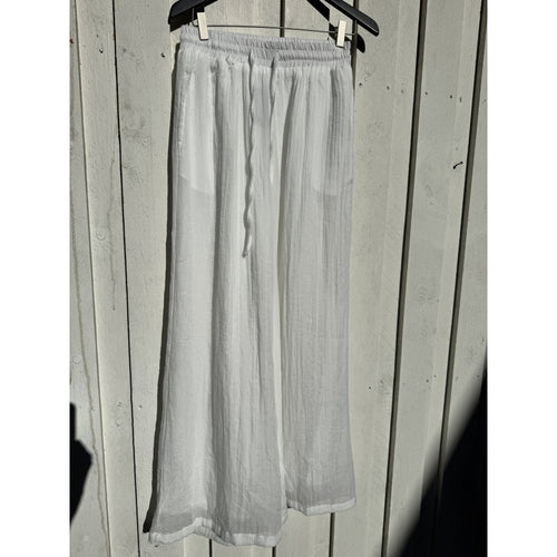 Qnuz Clothing Cotton Voile pants Clothing 10 White