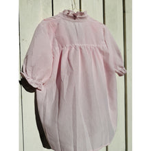 Load image into Gallery viewer, Qnuz Clothing Cotton shirt short sleeve w. embrodery Clothing 42 Rosa
