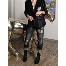 Load image into Gallery viewer, Qnuz Clothing Denim Jeans Clothing 99 Black
