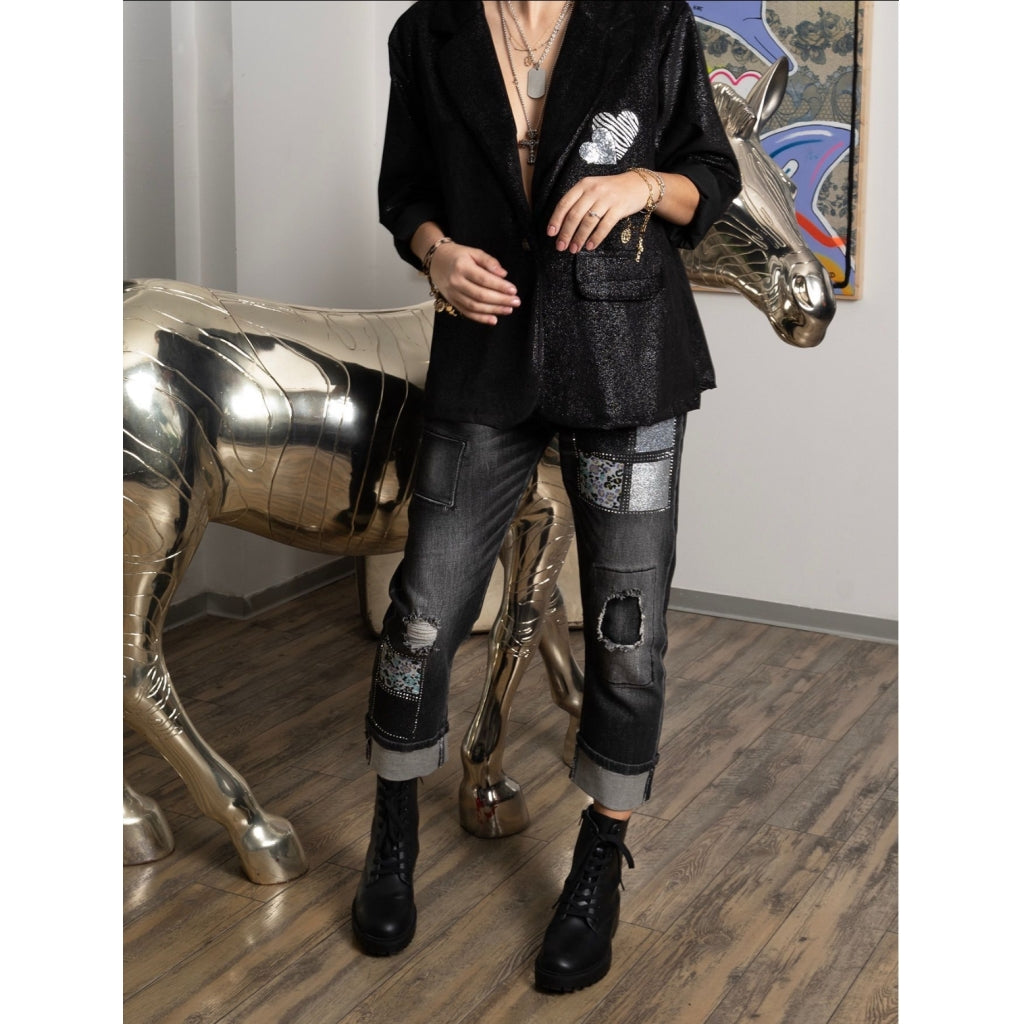 Qnuz Clothing Denim Jeans Clothing 99 Black