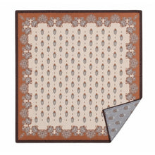 Load image into Gallery viewer, Qnuz Double printed on both sides Scarf 90x90 cm Scarf 63 Taupe
