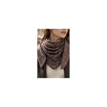 Load image into Gallery viewer, Qnuz Double printed on both sides Scarf 90x90 cm Scarf 60 Marron

