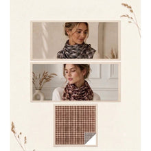 Load image into Gallery viewer, Qnuz Double printed on both sides Scarf 90x90 cm Scarf 63 Taupe
