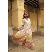 Load image into Gallery viewer, Qnuz Clothing Dress w gold Clothing 41 Rosa
