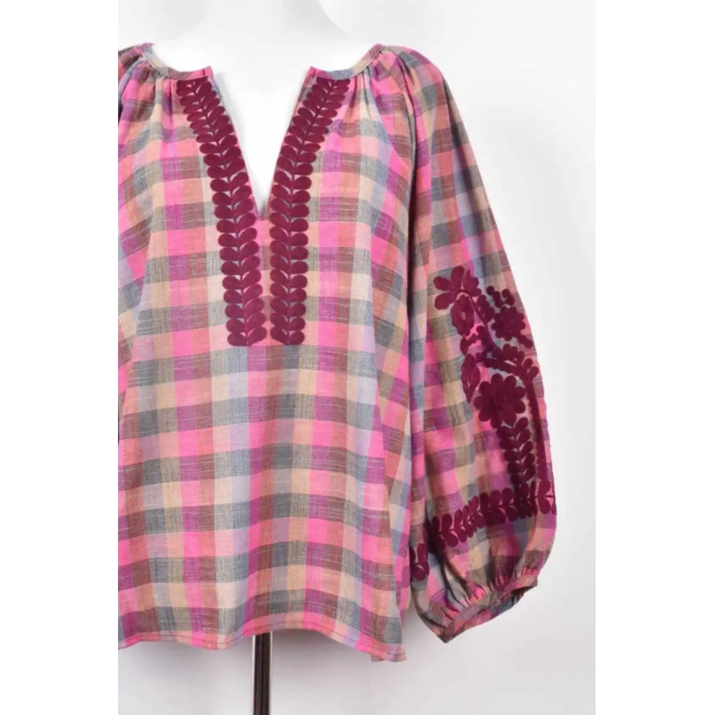 Qnuz Clothing Exclusiv striped Shirt Clothing 28 Burgundy