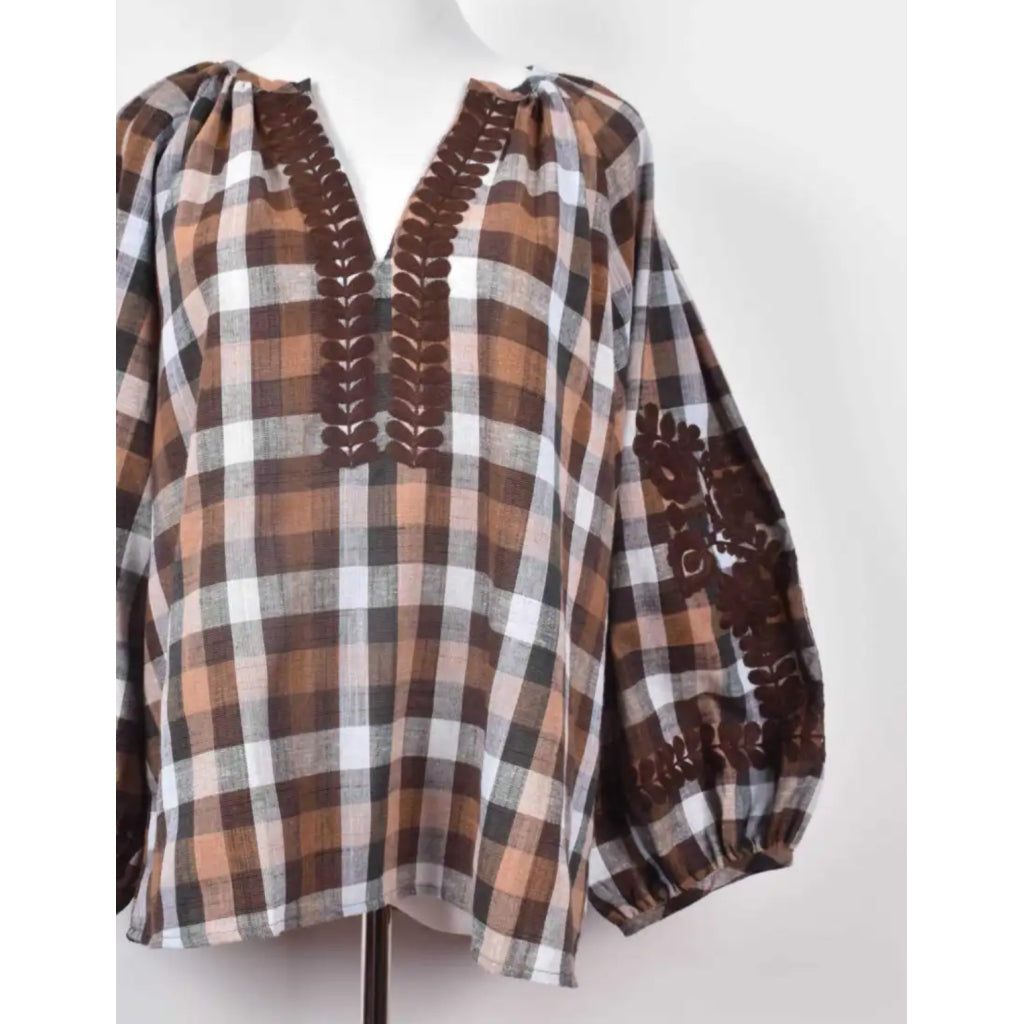 Qnuz Clothing Exclusiv striped Shirt Clothing 60 Marron