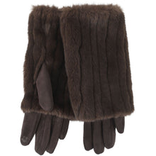 Load image into Gallery viewer, Qnuz Exclusive 2 in 1 Glove w. Iphone Touch Hat/Glove 60 Marron
