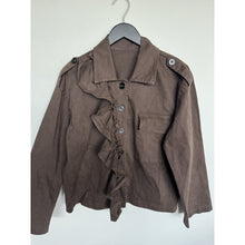 Load image into Gallery viewer, Qnuz Clothing Fake Fur w Denim Jacket Clothing 60 Marron
