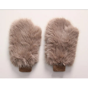 Qnuz Fake fur Glove Hat/Glove 63 Taupe