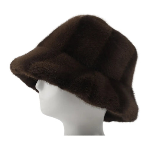 Qnuz Fake fur Glove Hat/Glove 60 Marron