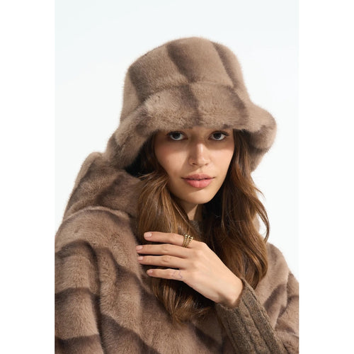 Qnuz Fake fur Glove Hat/Glove 63 Taupe