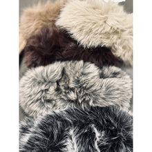 Load image into Gallery viewer, Qnuz Fake fur Headband w elastic Hat/Glove 99 Black
