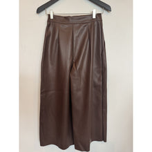 Load image into Gallery viewer, Qnuz Clothing Fake leather Trousers Skirt Clothing 606 Choco
