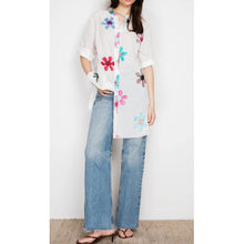 Load image into Gallery viewer, Qnuz Clothing Feline Embrodery shirt/tunic Clothing 01 Multi
