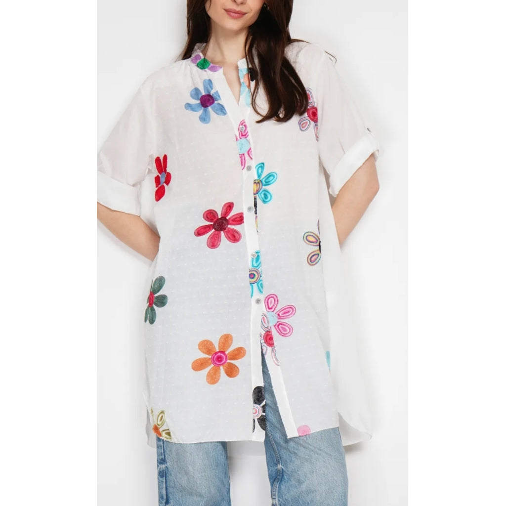 Qnuz Clothing Feline Embrodery shirt/tunic Clothing 01 Multi