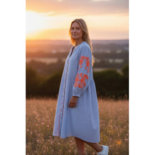 Load image into Gallery viewer, Qnuz Clothing Flora Dress Clothing 32 blue
