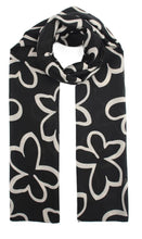 Load image into Gallery viewer, Qnuz Flower Print Scarf 90 x 180 cm Scarf
