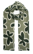 Load image into Gallery viewer, Qnuz Flower Print Scarf 90 x 180 cm Scarf

