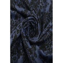 Load image into Gallery viewer, Qnuz Flower Print Scarf 90 x 180 cm Scarf 31 Navy blue
