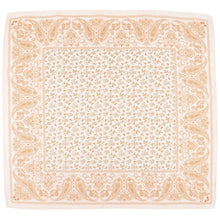 Load image into Gallery viewer, Qnuz Heart &amp; Leopard Scarf 20% SILK 70 x 70 cm Scarf 45 Peach
