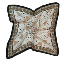 Load image into Gallery viewer, Qnuz Heart Scarf 20% SILK 70 x 70 cm Scarf
