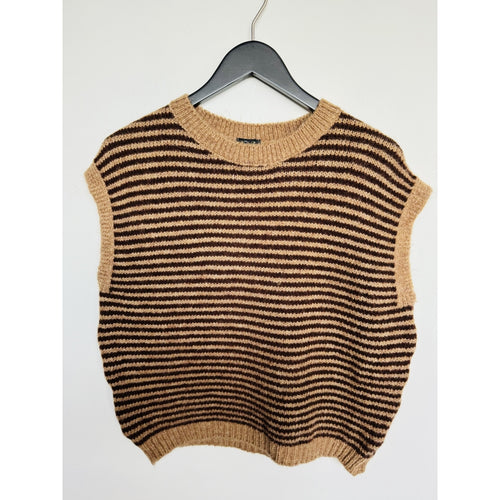 Qnuz Clothing High Neck Knit West 16% mohair 16% wool Clothing 606 Choco
