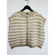 Load image into Gallery viewer, Qnuz Clothing Striped Knit west Clothing 13 Beige
