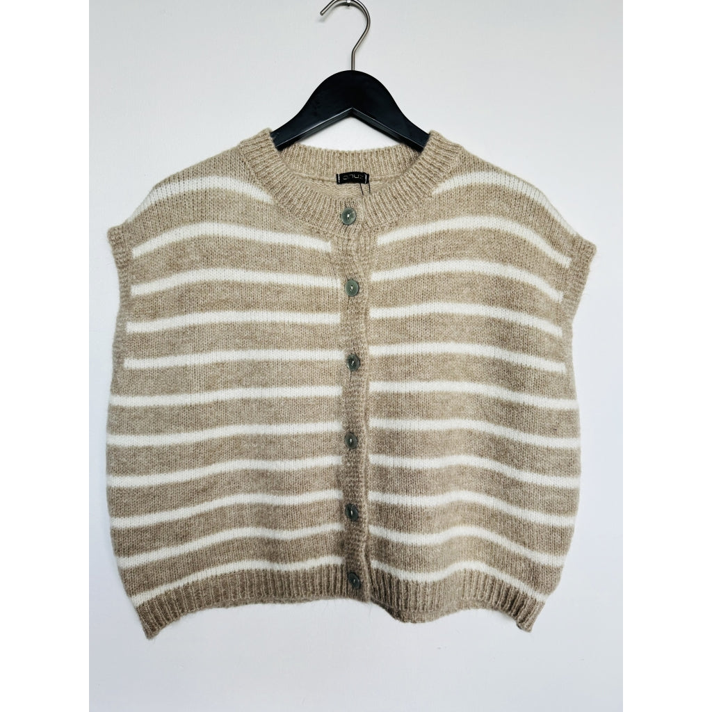 Qnuz Clothing High Neck Knit West 16% mohair 16% wool Clothing 13 Beige