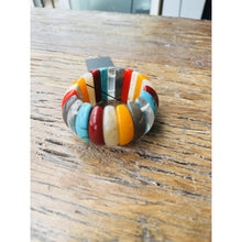 Load image into Gallery viewer, Qnuz &quot;Jade &quot; Retro Bracelet w elastic Bracelet 01 Multi
