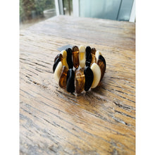 Load image into Gallery viewer, Qnuz &quot;Jade &quot; Retro Bracelet w elastic Bracelet 13 Beige
