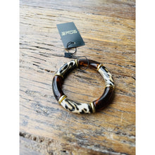 Load image into Gallery viewer, Qnuz &quot;Jade w. Leo &quot; Bracelet Bracelet 6460 LeoMarron

