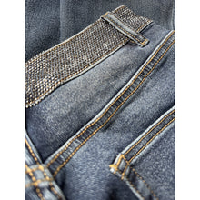 Load image into Gallery viewer, Qnuz Clothing Jeans w BLING Waist Clothing 33 denim blue
