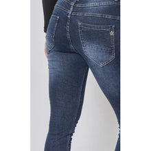 Load image into Gallery viewer, Qnuz Clothing Jeans w buttons Clothing 33 denim blue
