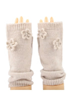 Load image into Gallery viewer, Qnuz Knit 1/2 Glove w LUREX/Flowers Hat/Glove
