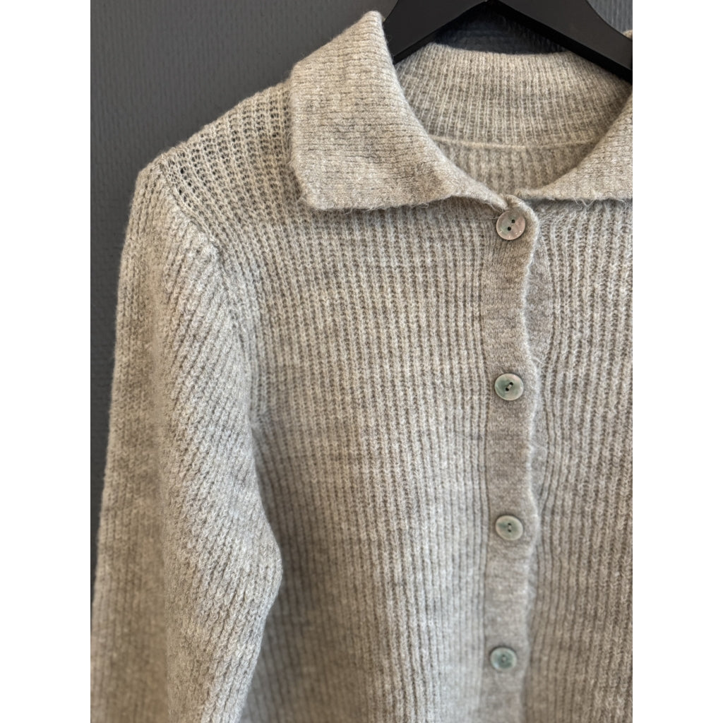 Qnuz Clothing Knit Cardigan Clothing 13 Beige
