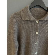 Load image into Gallery viewer, Qnuz Clothing Knit Cardigan Clothing 63 Taupe
