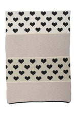Load image into Gallery viewer, Qnuz Knitted Heart Scarf 58 x 180 Scarf
