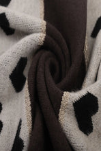 Load image into Gallery viewer, Qnuz Knitted Heart Scarf 58 x 180 Scarf
