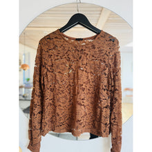 Load image into Gallery viewer, Qnuz Clothing Lace Blouse w 50% Cotton Clothing 66 Terracotta
