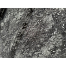Load image into Gallery viewer, Qnuz Clothing Lace Blouse w smock in neck &amp; Cuff Clothing 99 Black

