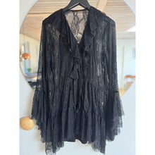 Load image into Gallery viewer, Qnuz Clothing Lace Pants Clothing 99 Black
