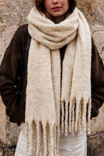Load image into Gallery viewer, Qnuz Large Scarf Fringes 35 x 210 Scarf
