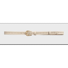 Load image into Gallery viewer, Qnuz Leather belt w hearts Belt 13 Beige

